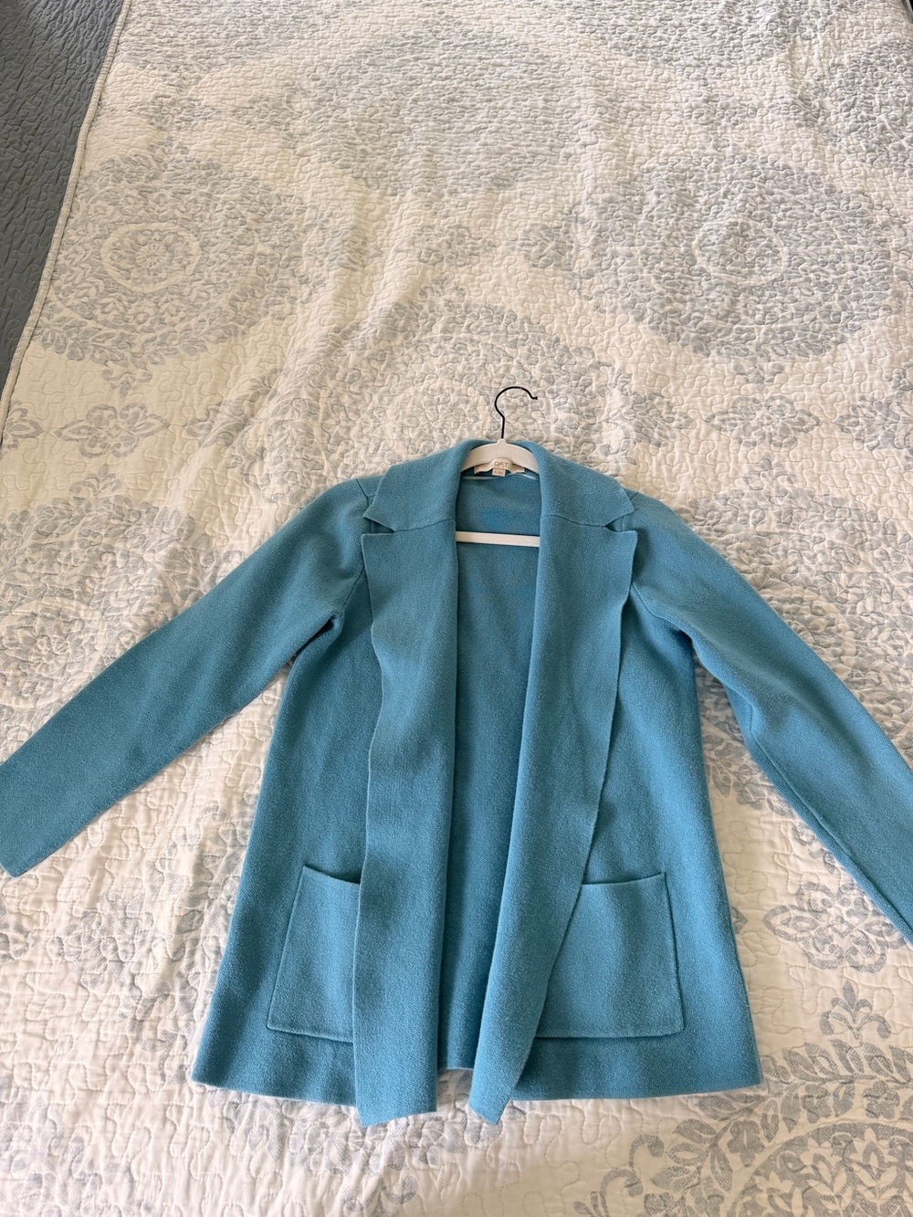 Loft Women's Knit Blue Blazer/Cardigan